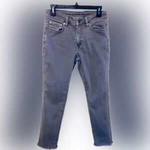 AMERICAN EAGLE Gray Womens Jeans 29x30 with Fringed Bottom Legs